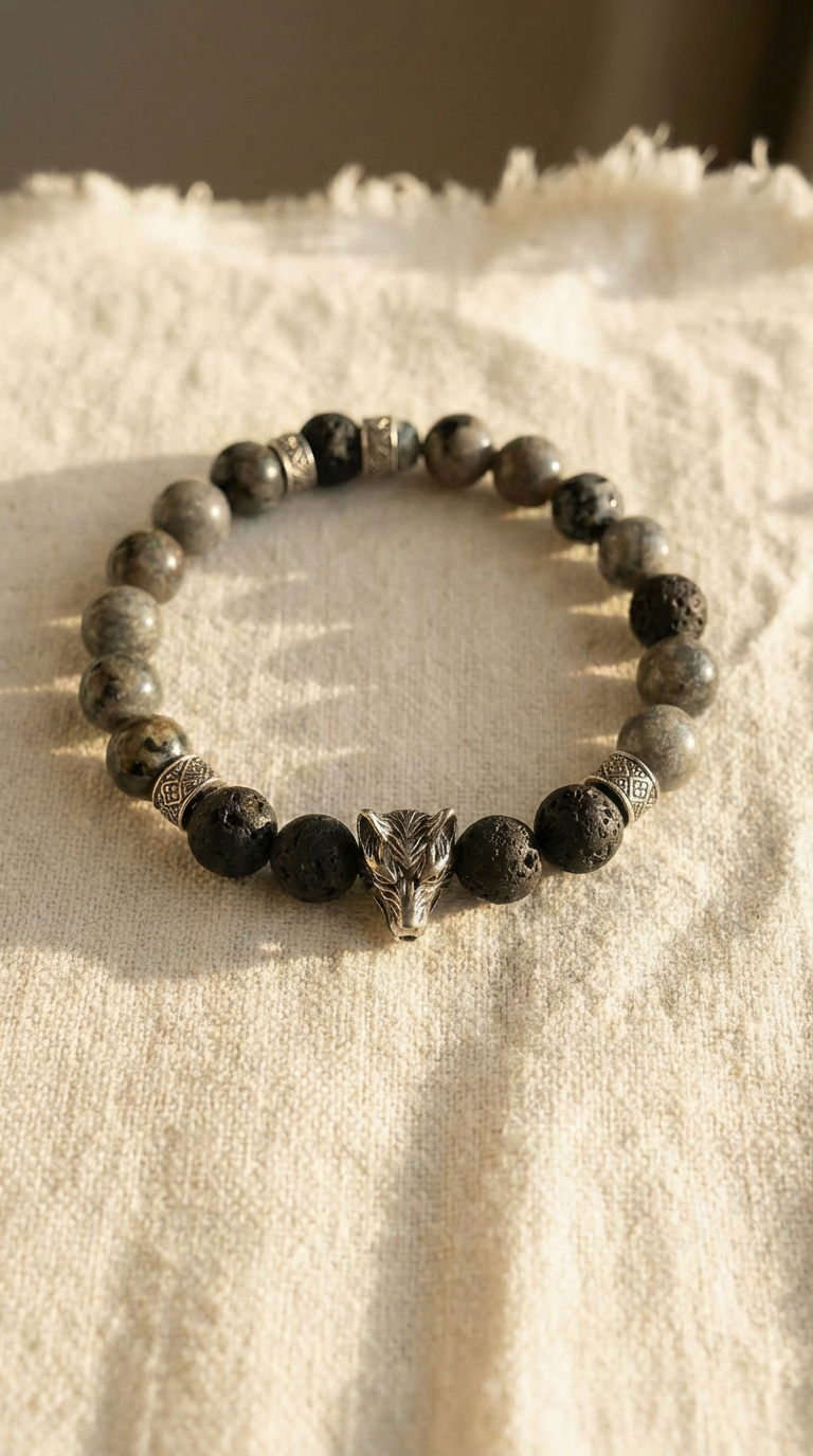 Yooperlite Lava Yang Bracelet- The Awakener