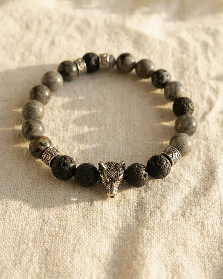 Yooperlite Lava Yang Bracelet- The Awakener