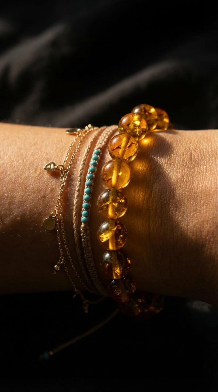 Bold Baltic Amber Bracelet