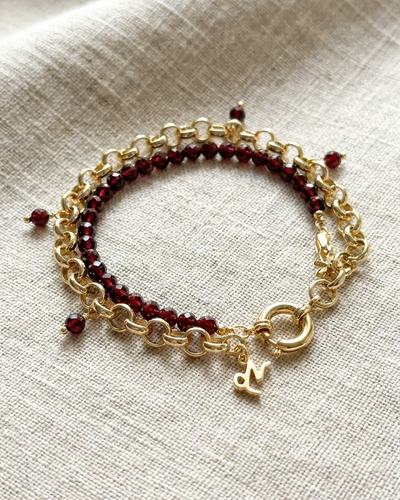 The Infinite Zodiac Chain™ - Garnet - Capricorn