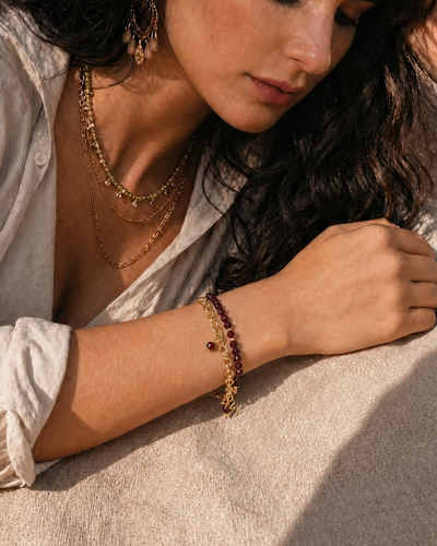 The Infinite Zodiac Chain™ - Garnet - Capricorn