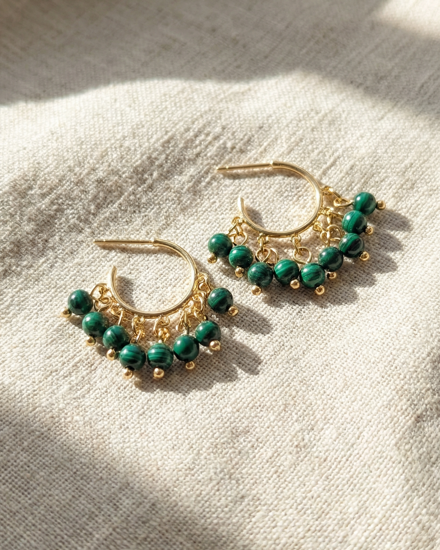 Malachite Earrings