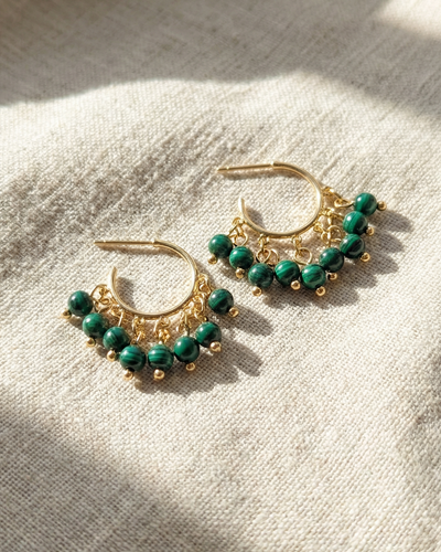 Malachite Earrings