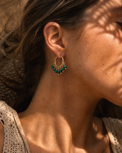 Malachite Earrings