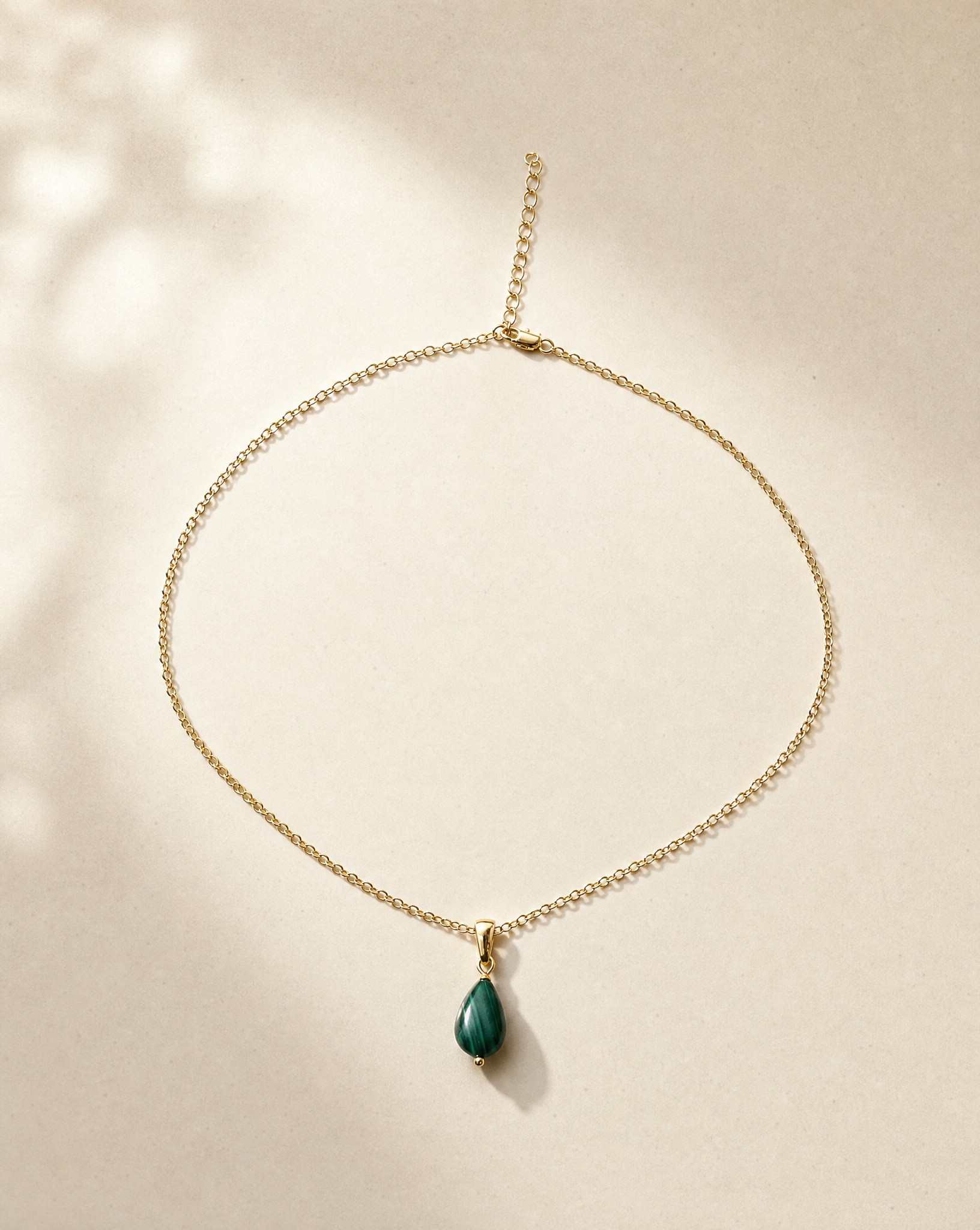 Transformation without Negotiation Malachite Pendant