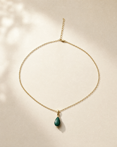 Transformation without Negotiation Malachite Pendant