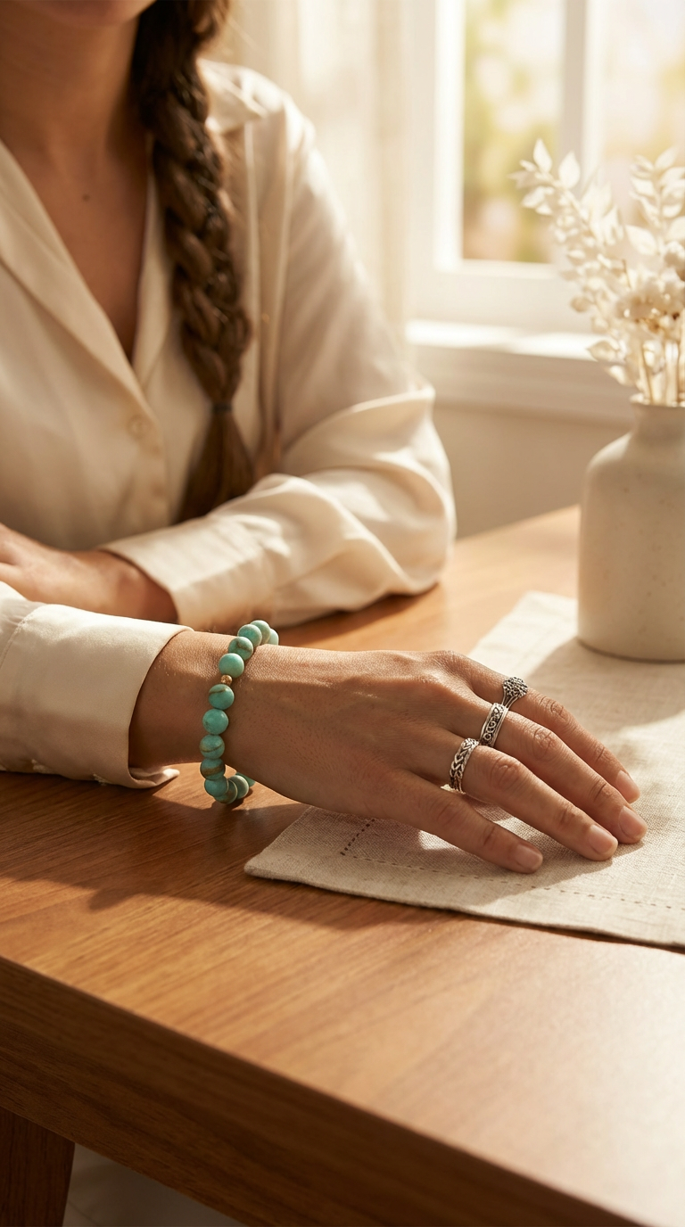 Bold Hemimorphite Bracelet