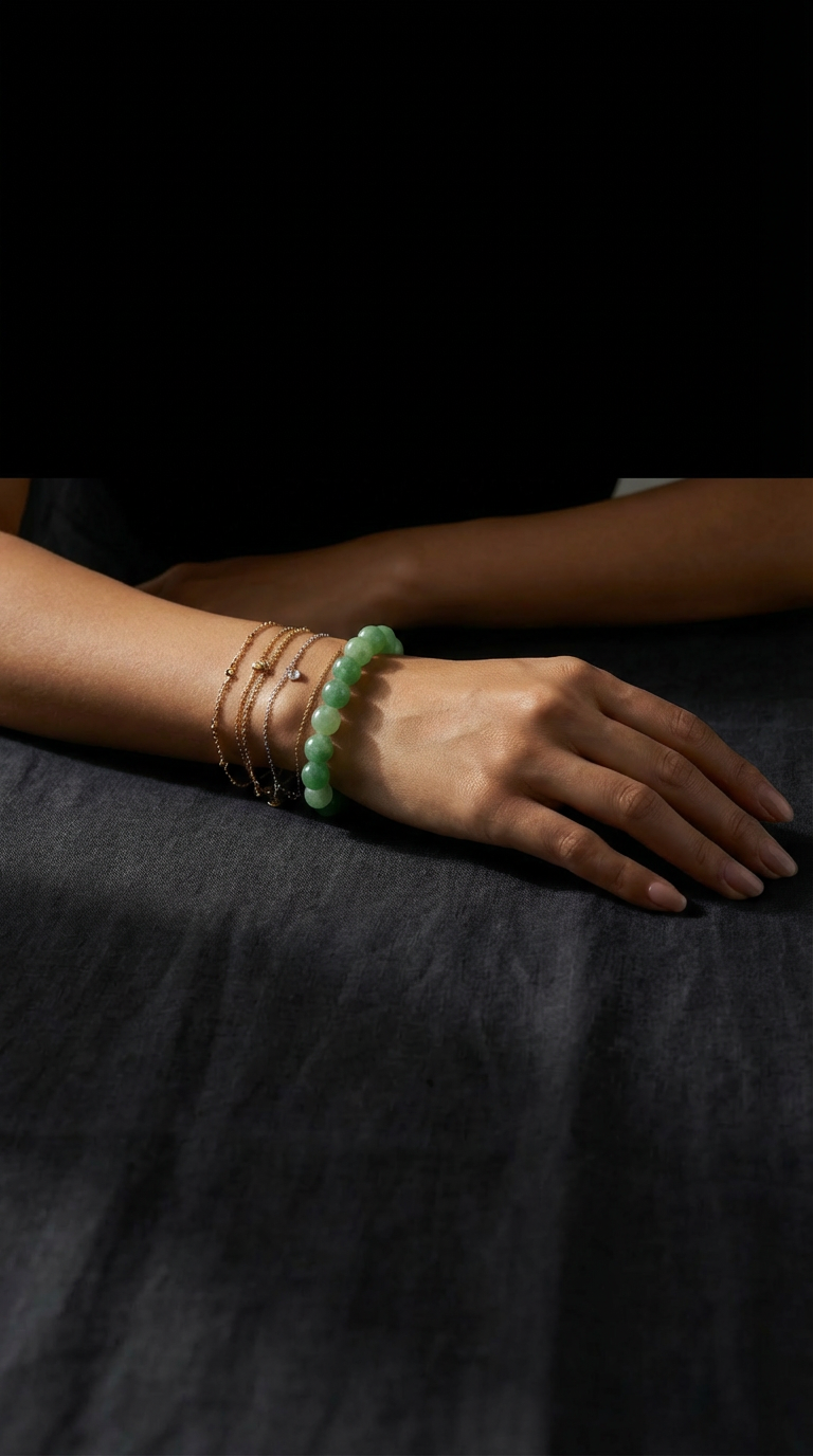 Bold Green Aventurine Bracelet