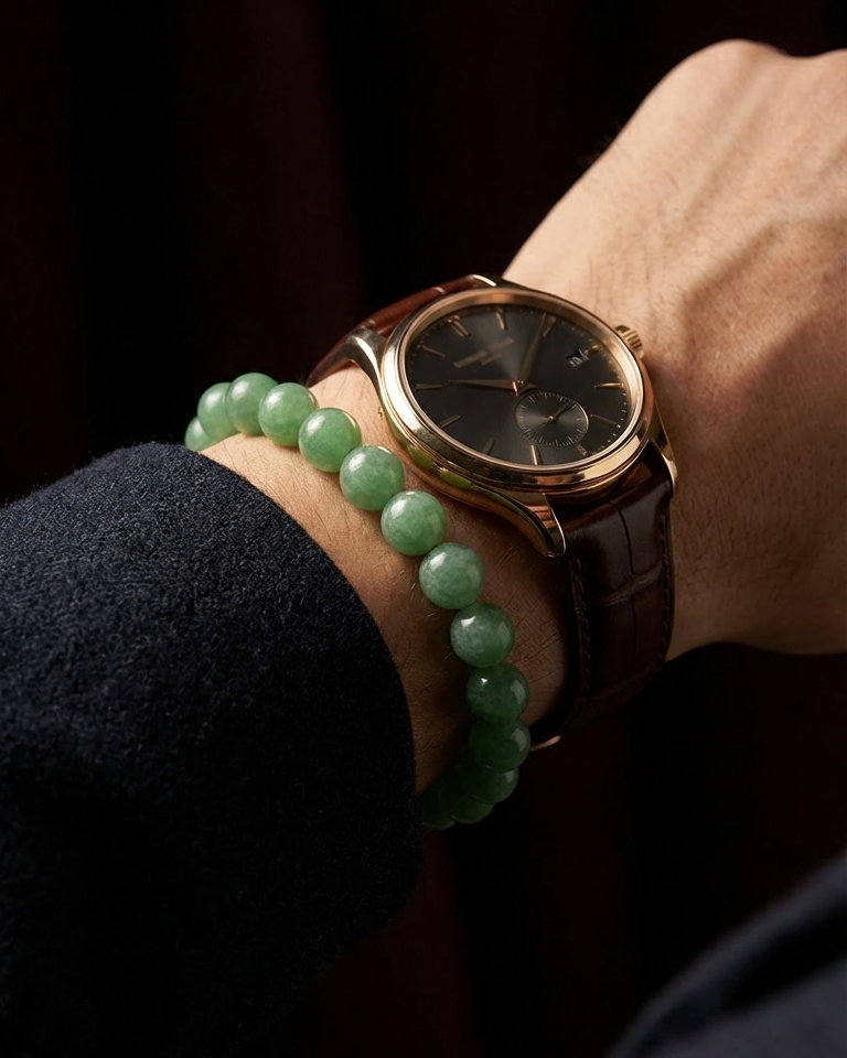 Bold Green Aventurine Bracelet