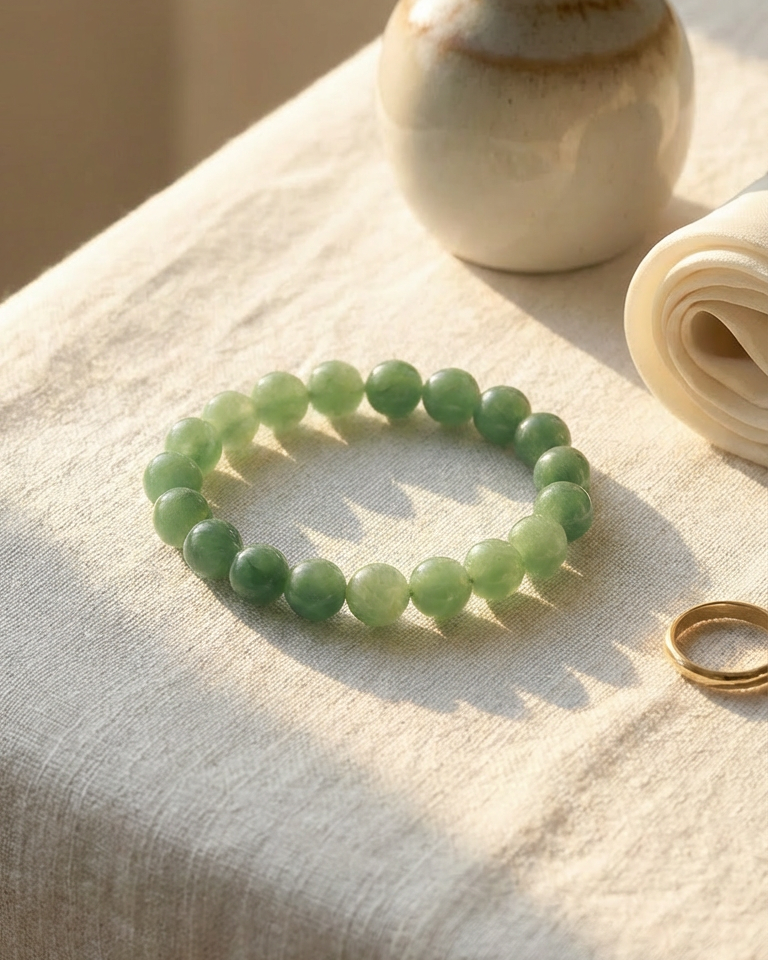 Bold Green Aventurine Bracelet