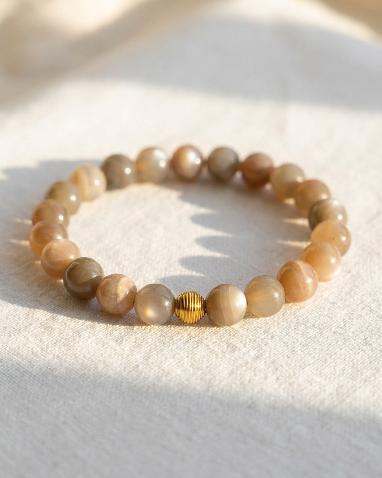 Bold Moonstone Bracelet