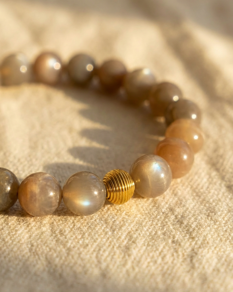 Bold Moonstone Bracelet