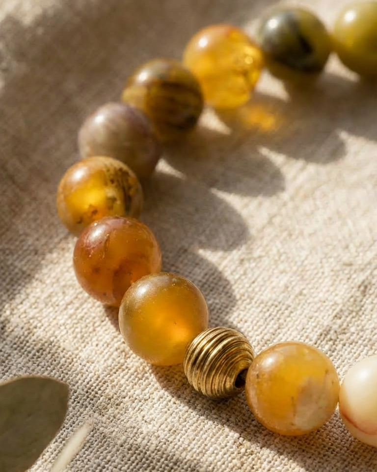 Bold Yellow Opal Bracelet