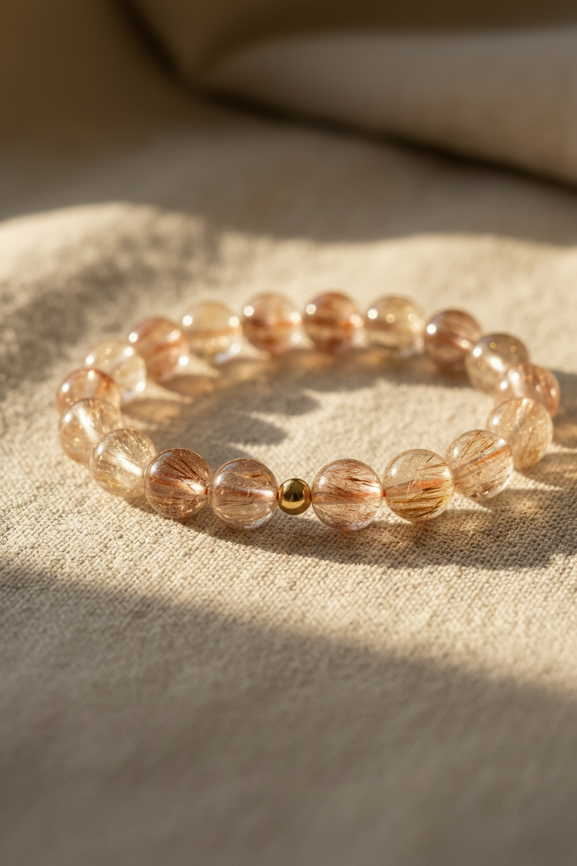 Bold Rutile Quartz Bracelet