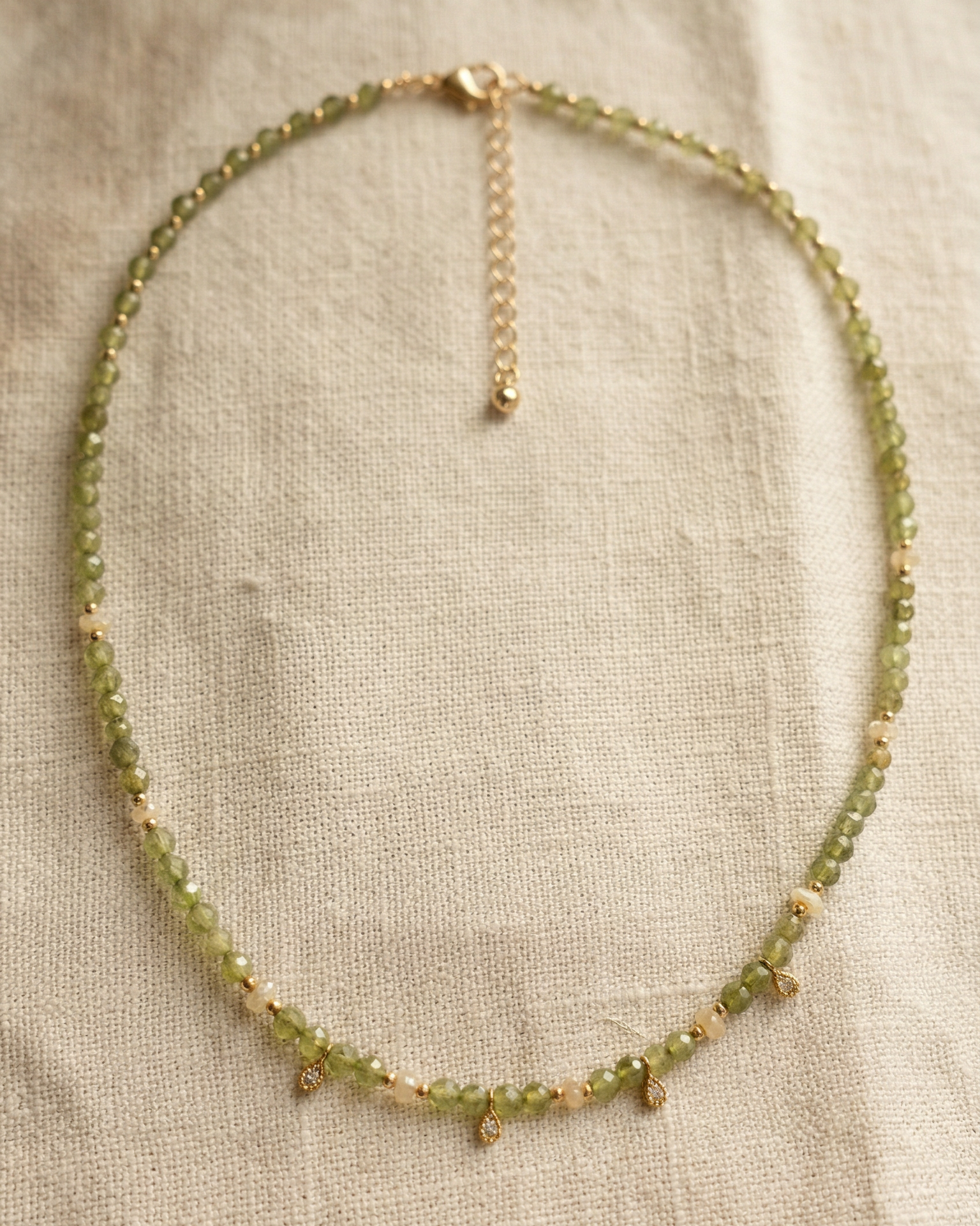 Peridot Choker with Ethiopian Opal