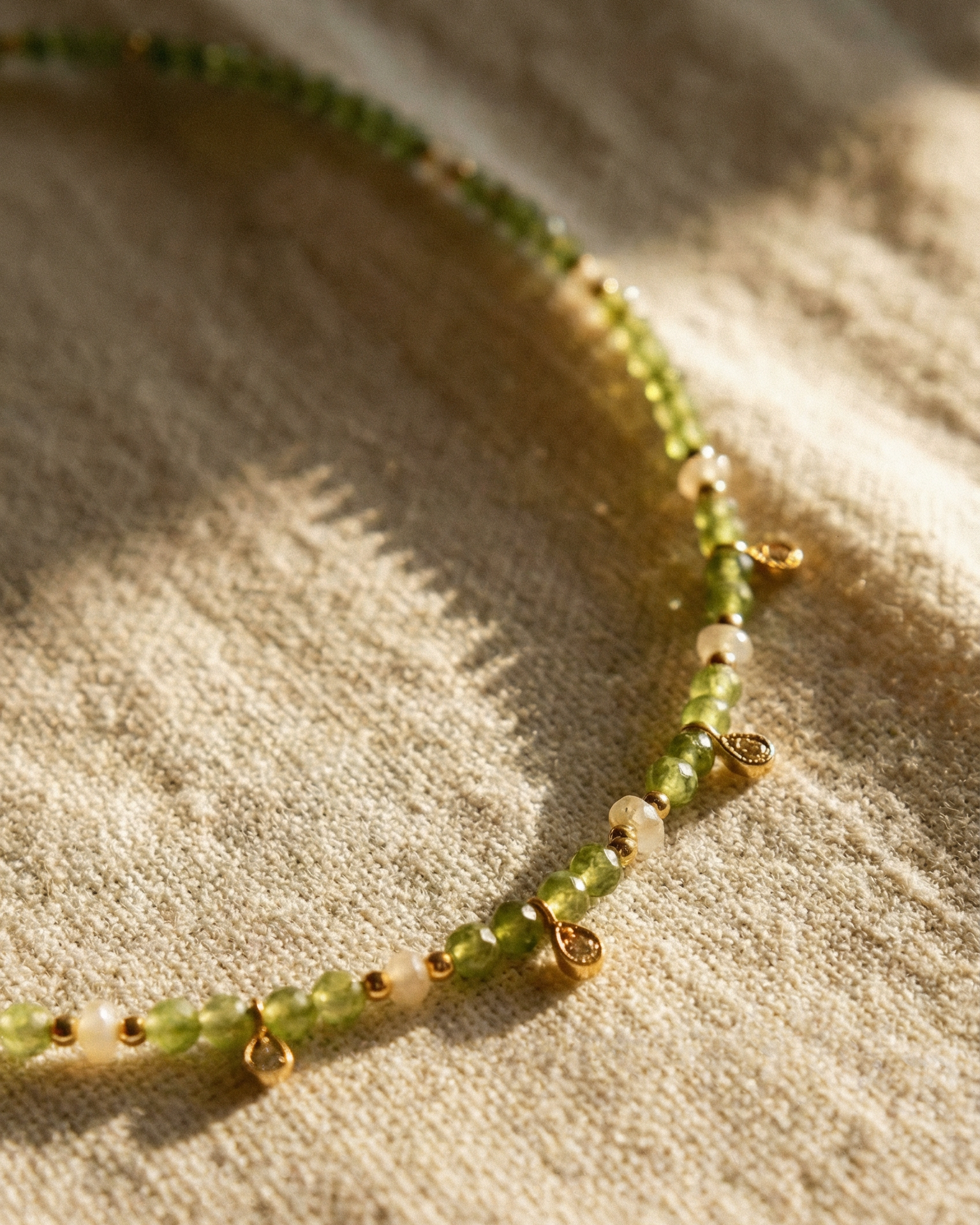 Peridot Choker with Ethiopian Opal