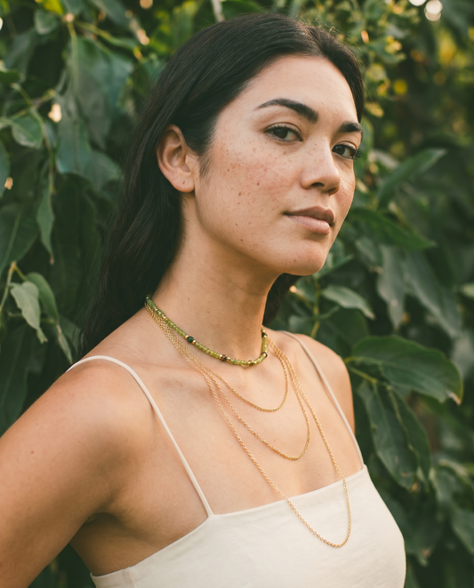 Peridot Choker Necklace