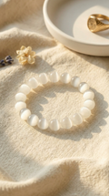 Bold Satin Spar Selenite Bracelet