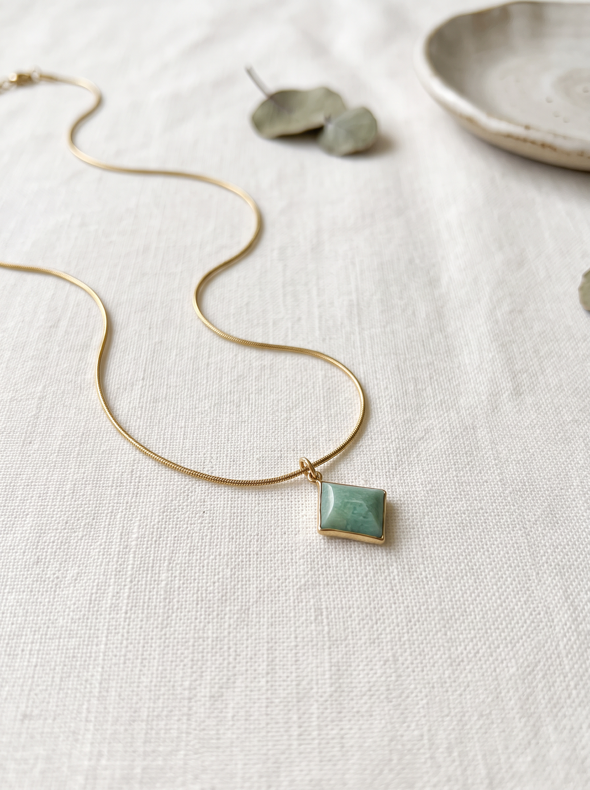 Fresh Amazonite Pendant Necklace