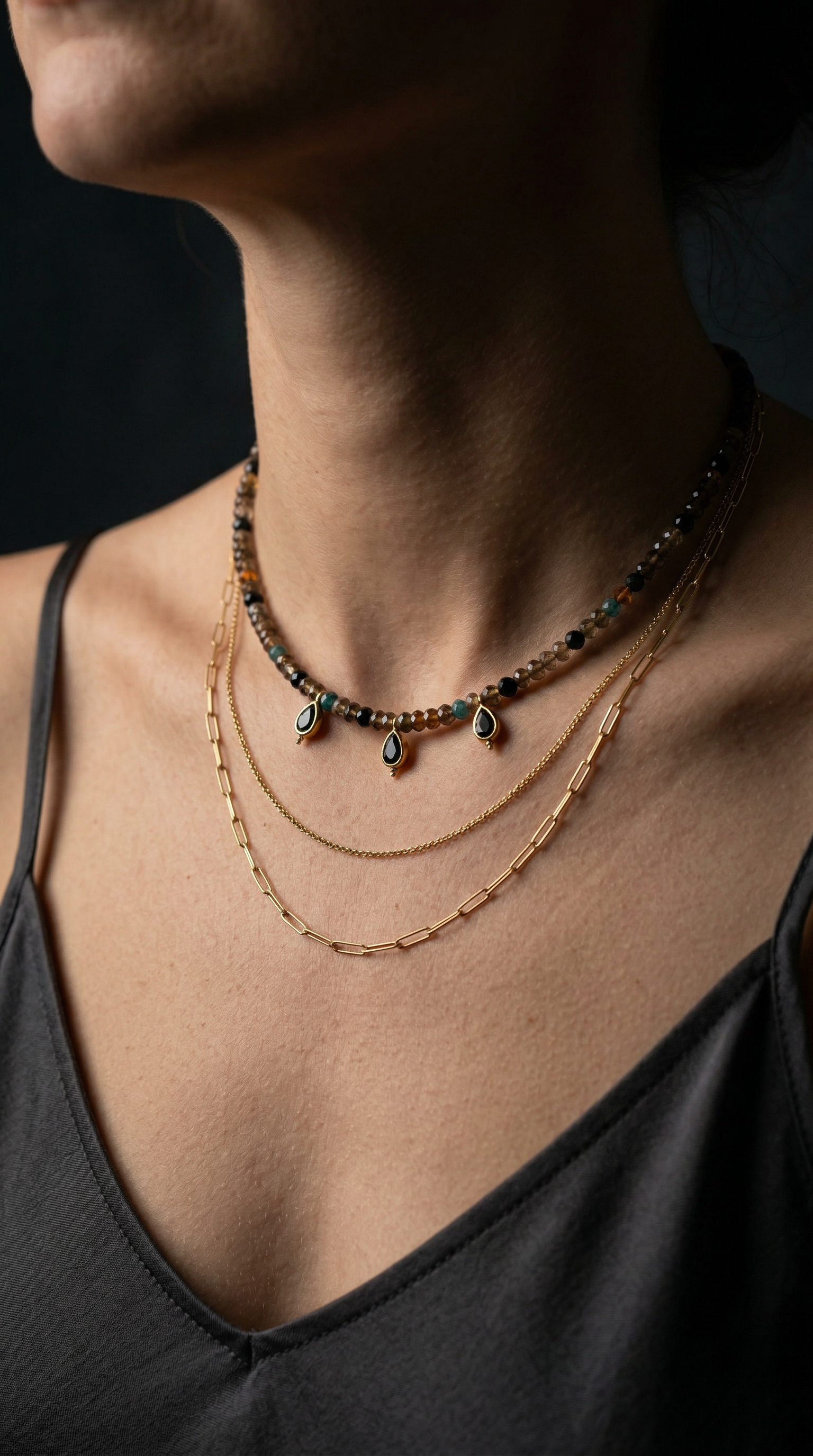 Ash and Fire  Andalusite Choker