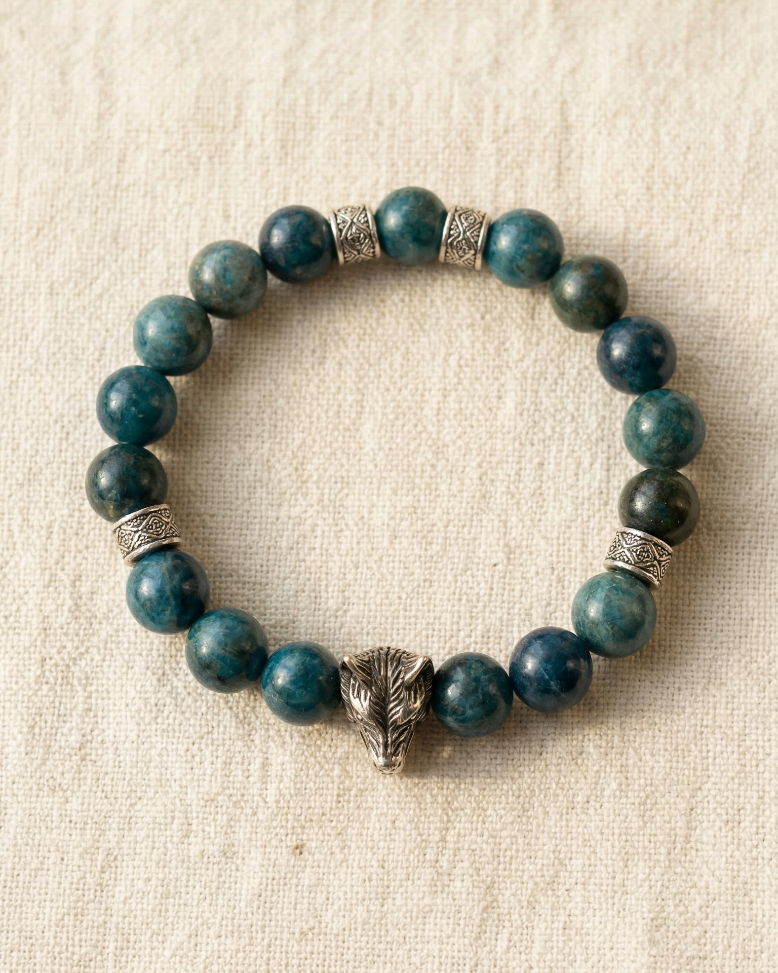 Blue Apatite Yang Bracelet - The Visionary