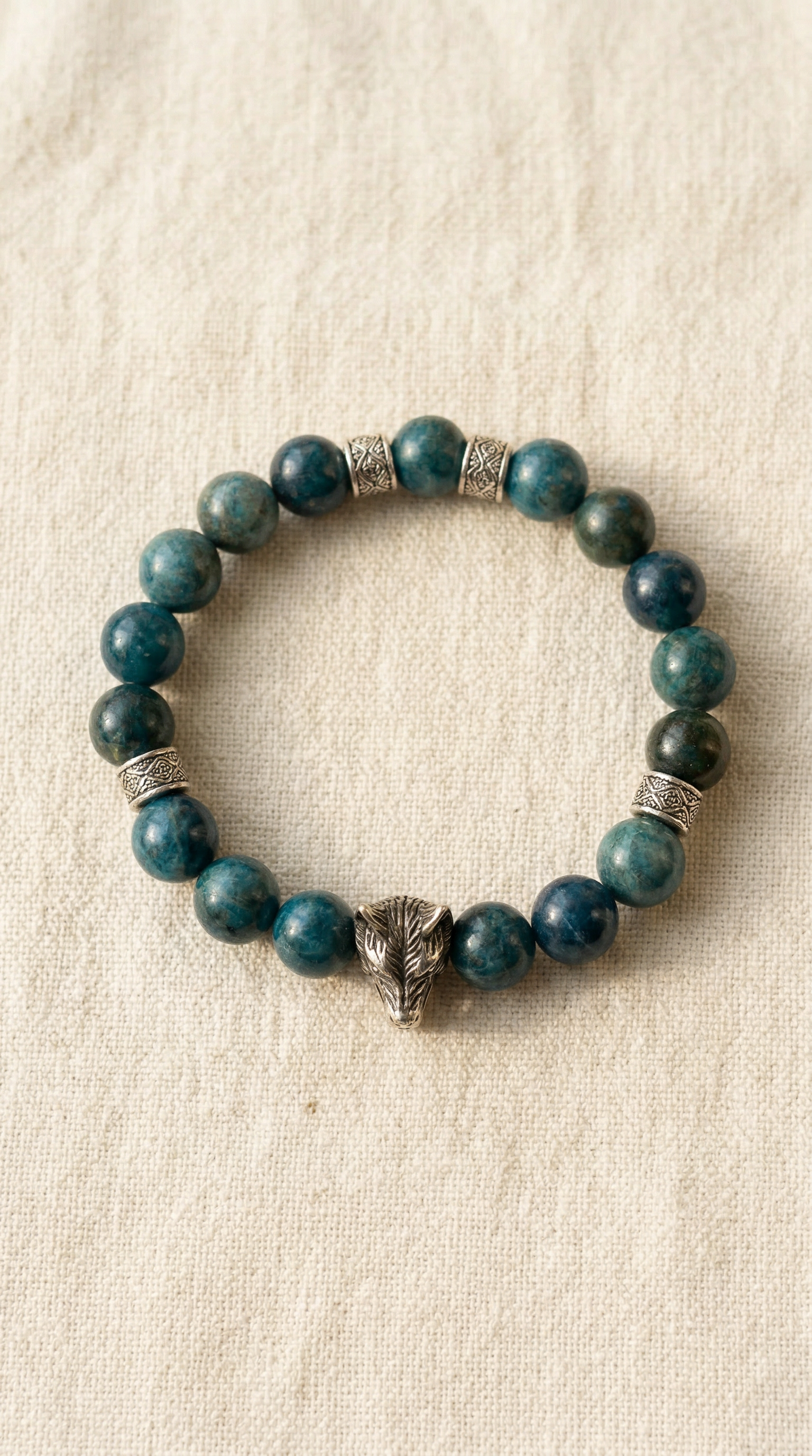 Blue Apatite Yang Bracelet - The Visionary
