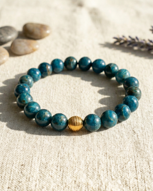 Bold Blue Apatite Bracelet