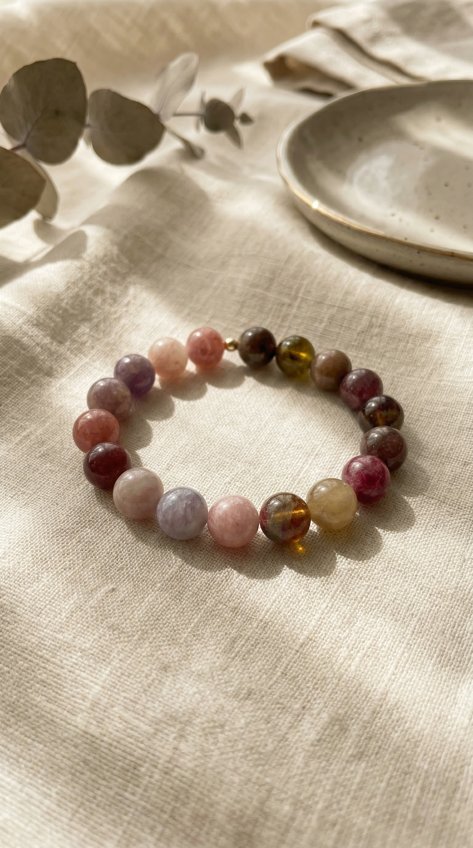 Bold Watermelon Tourmaline Bracelet