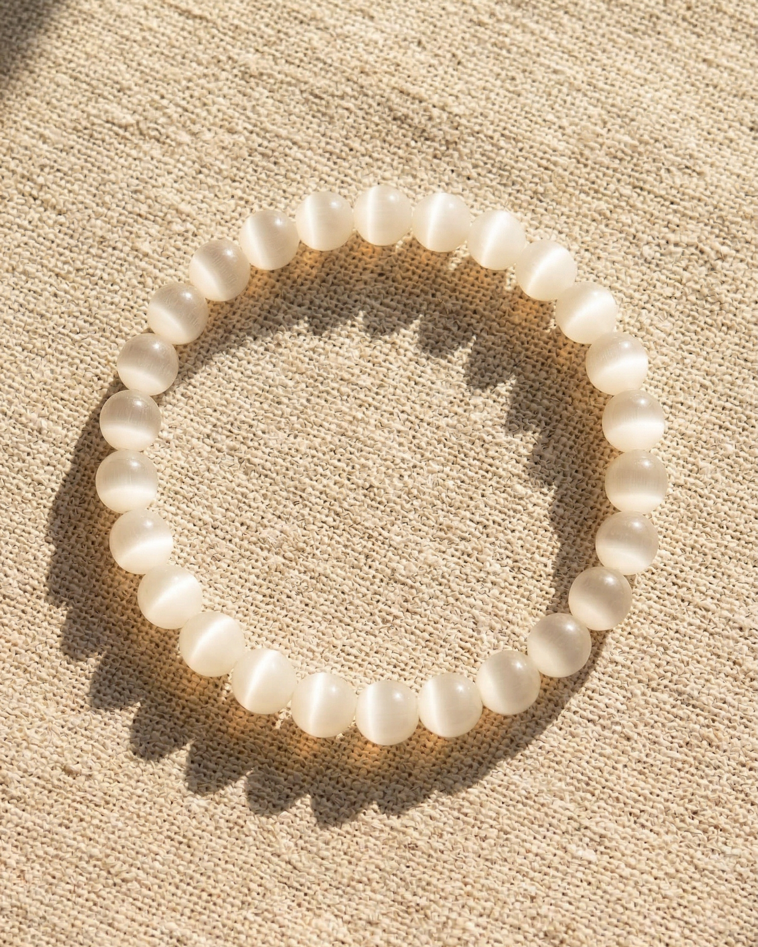 Bold Satin Spar Selenite Bracelet