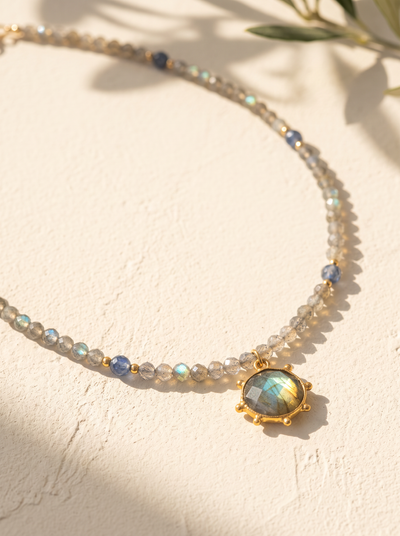 Labradorite Beaded Necklace