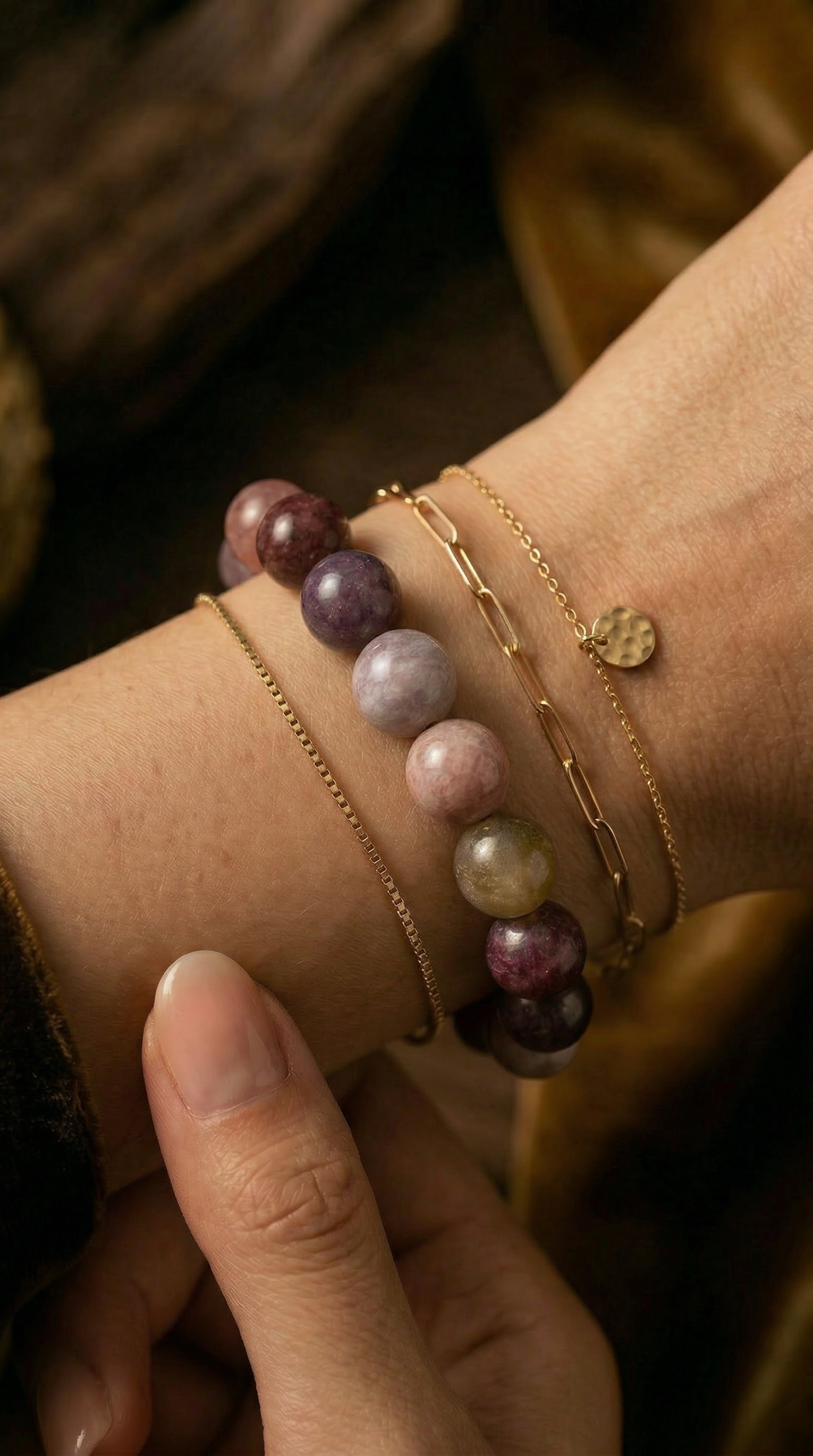 Bold Watermelon Tourmaline Bracelet