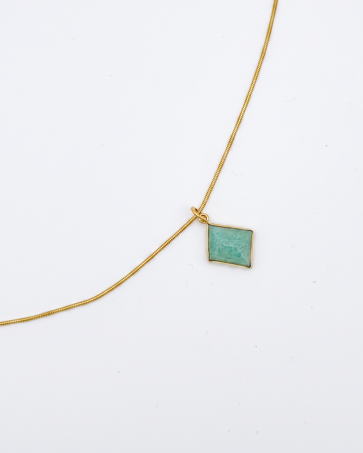 Fresh Amazonite Pendant Necklace