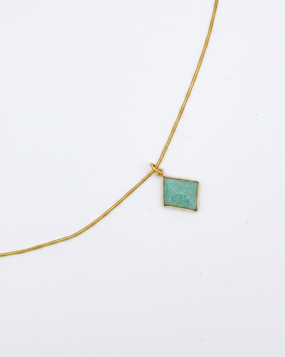 Fresh Amazonite Pendant Necklace
