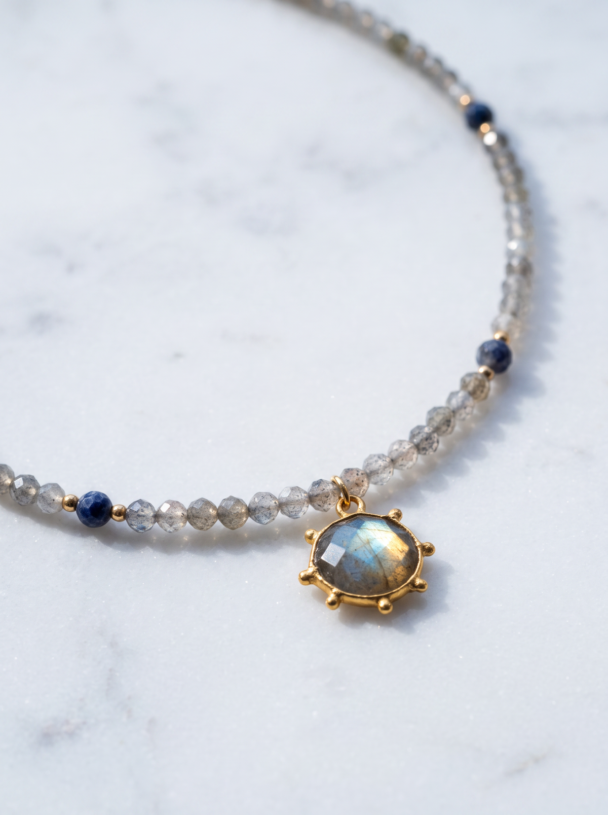 Labradorite Beaded Necklace