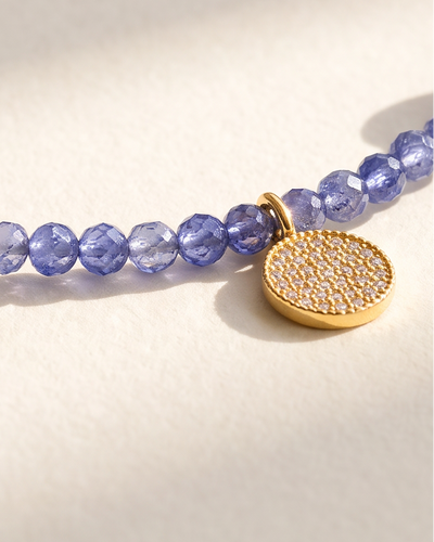 Tanzanite Beaded Necklace