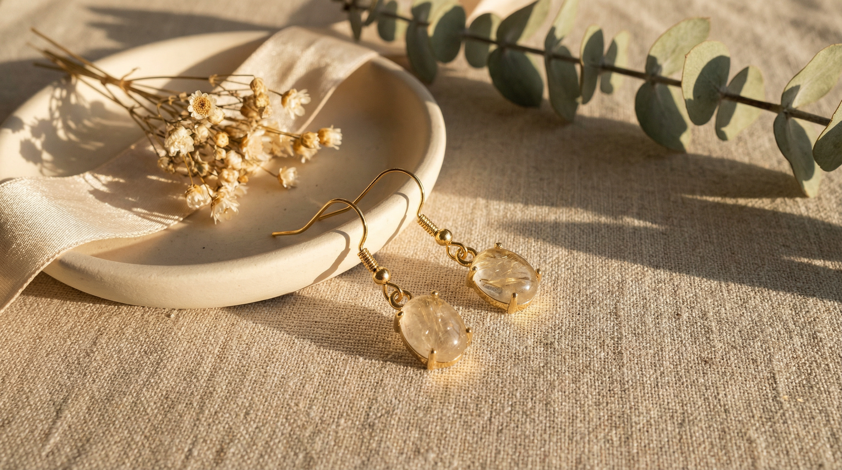 24k Gold Plated Golden Rutile Quartz