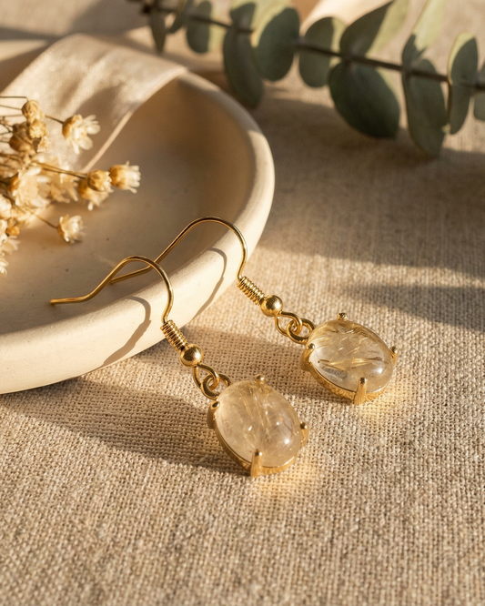 24k Gold Plated Golden Rutile Quartz