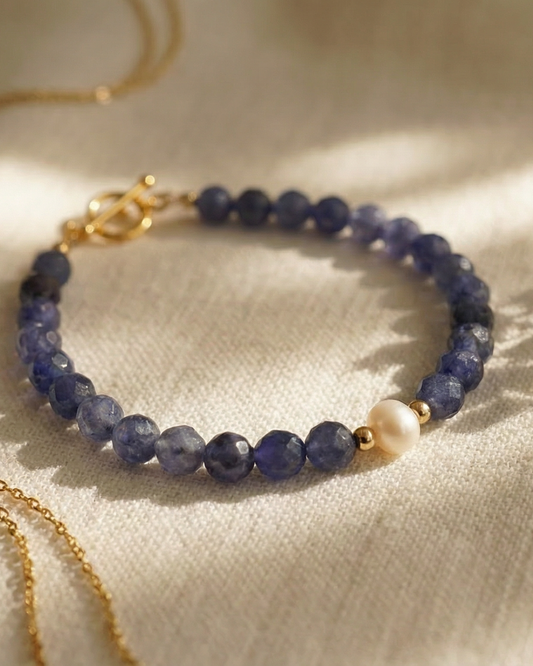 Tanzanite Pearl Bracelet