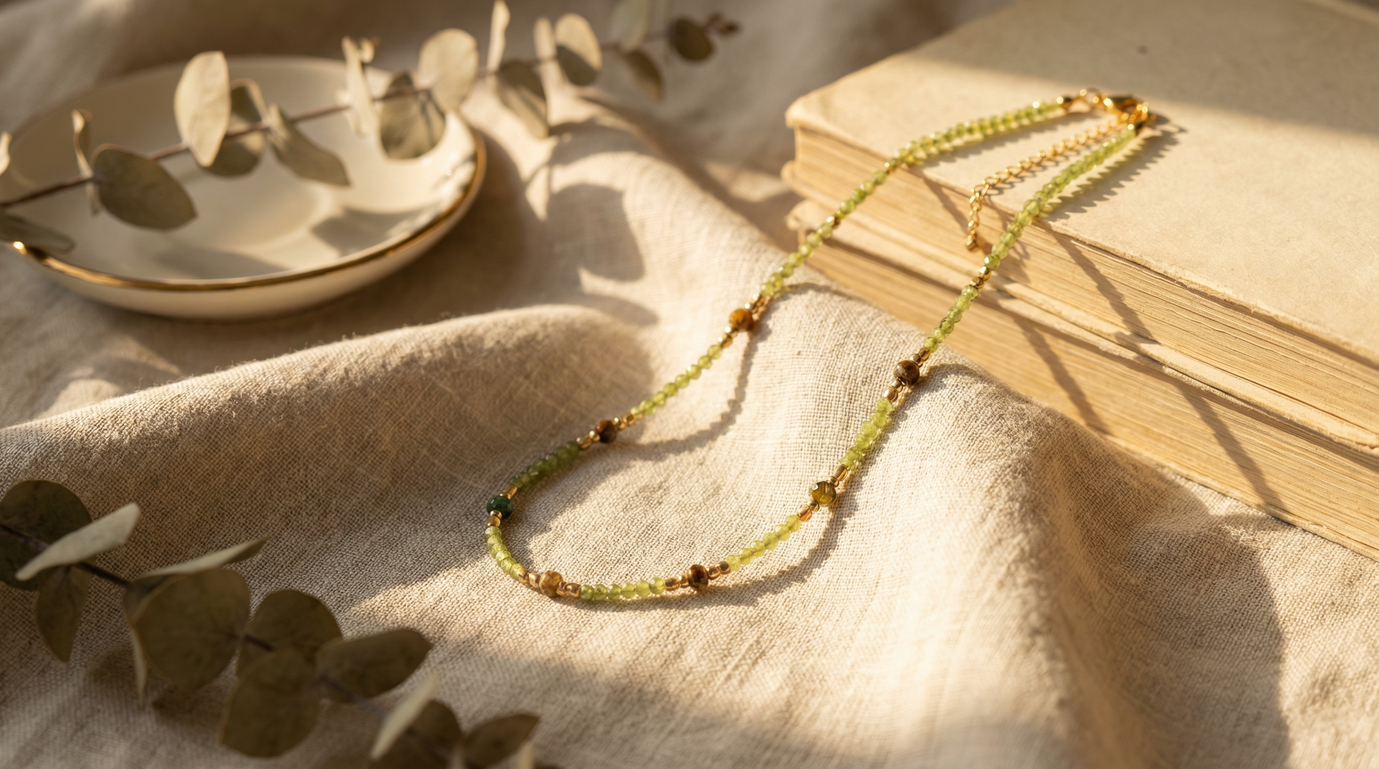 Peridot Choker Necklace