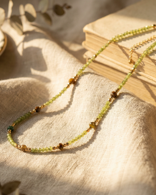 Peridot Choker Necklace