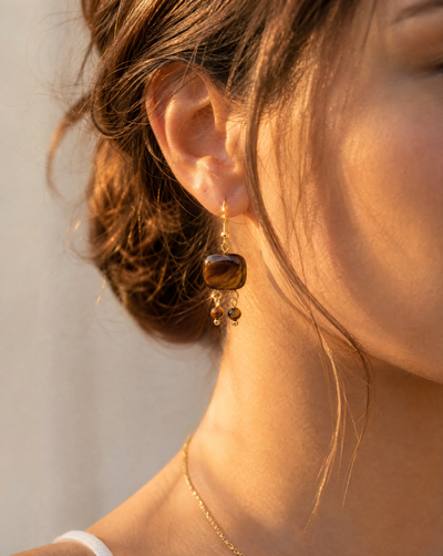 Tiger Eye dangle Earrings