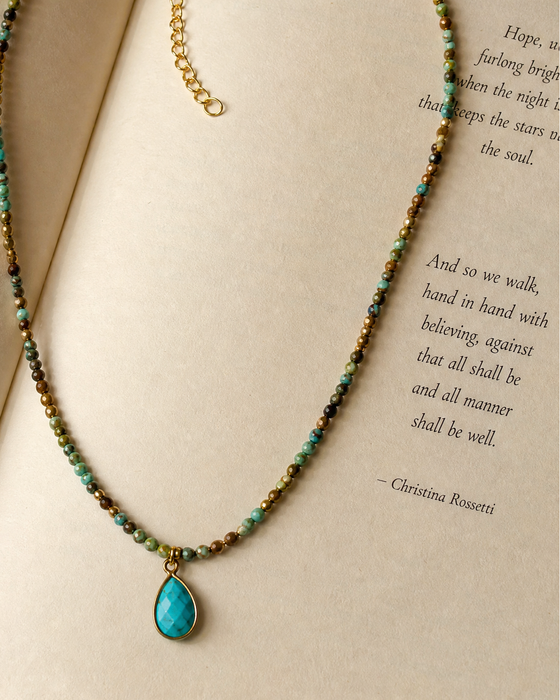 Turquoise String Necklace