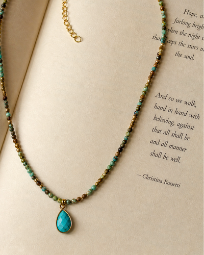 Turquoise String Necklace