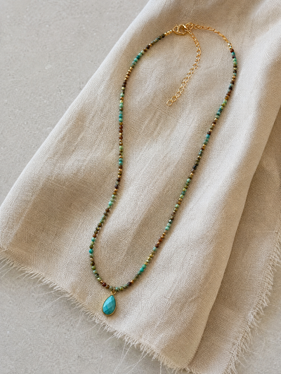 Turquoise String Necklace