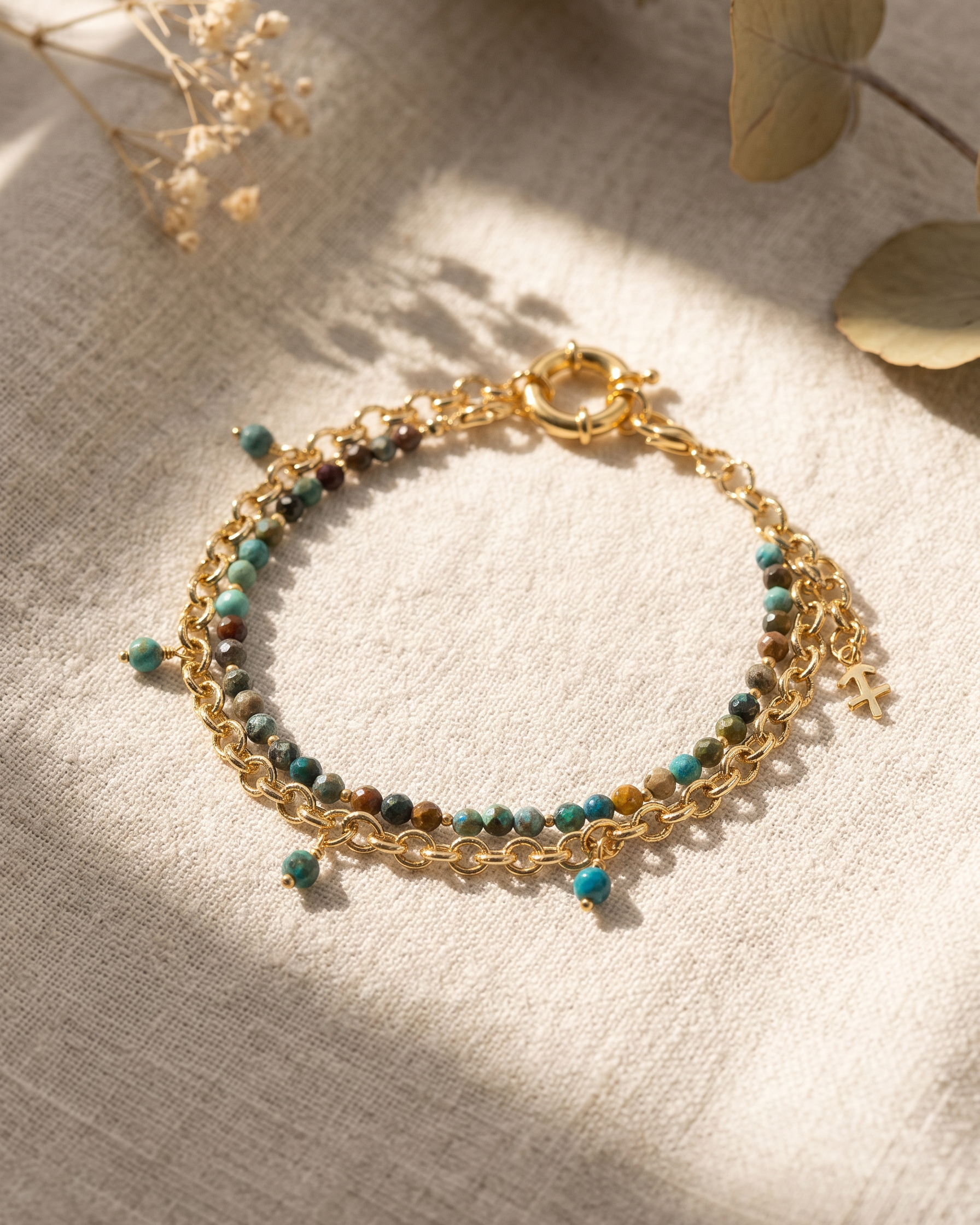 The Infinite Zodiac Chain™ - Turquoise- Sagittarius