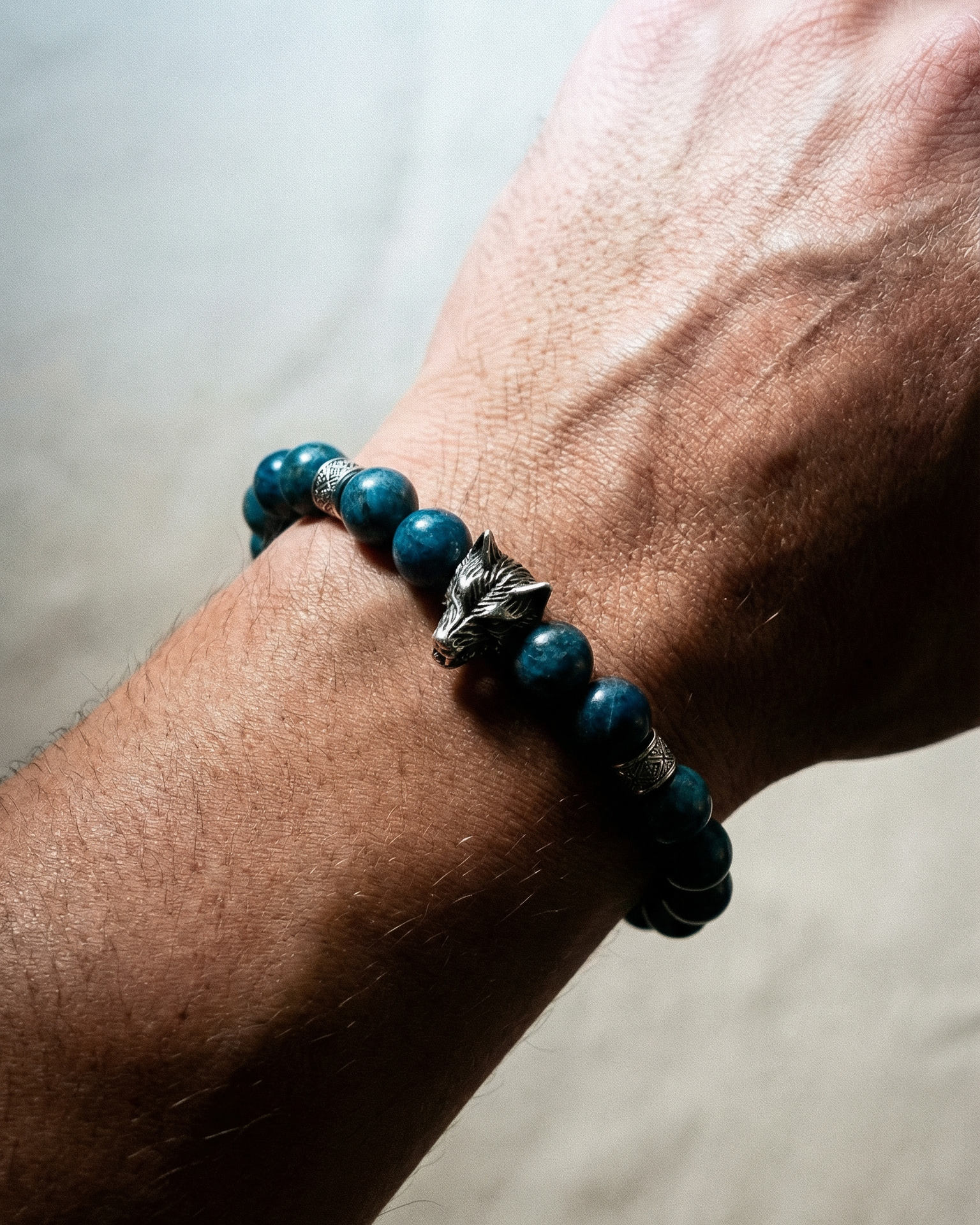 Blue Apatite Yang Bracelet - The Visionary