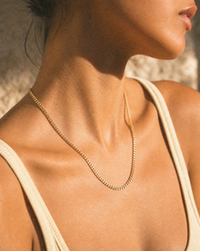 14k Light Gold Flat Chain
