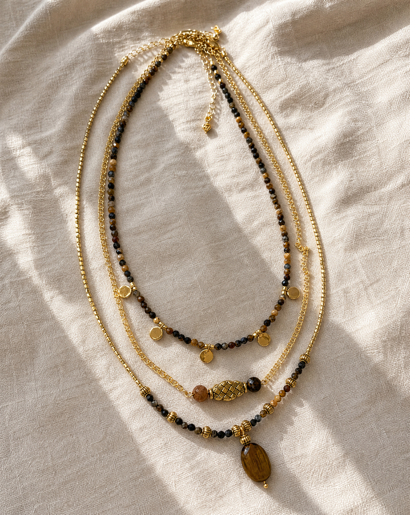 Eye of the Storm Necklace Stack