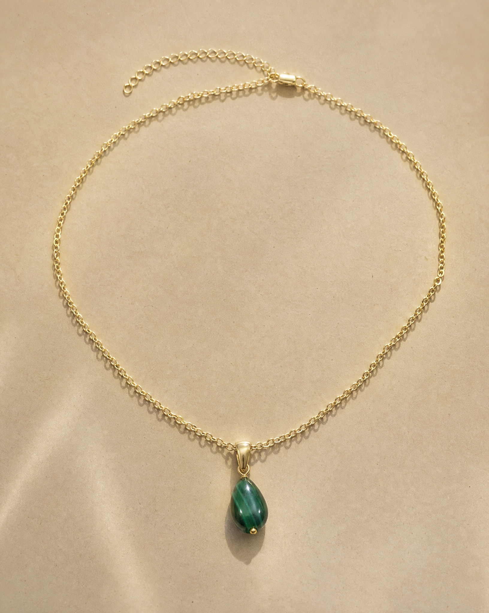 Transformation without Negotiation Malachite Pendant