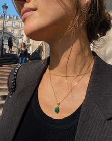Transformation without Negotiation Malachite Pendant